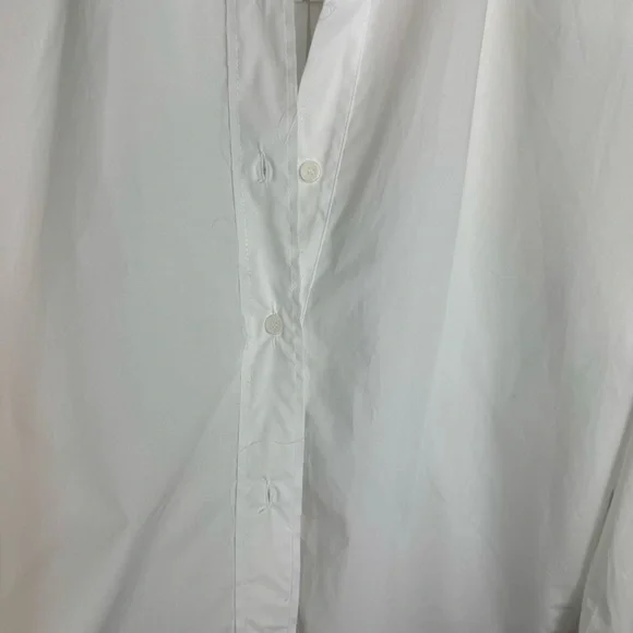 NWT Zara White Oversized Poplin Shirt Sz XS Button Down - Picture 11 of 16